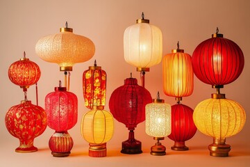 Festive Chinese Lanterns Display