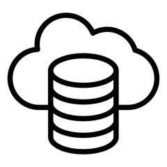 Cloud Storage Vector Icon