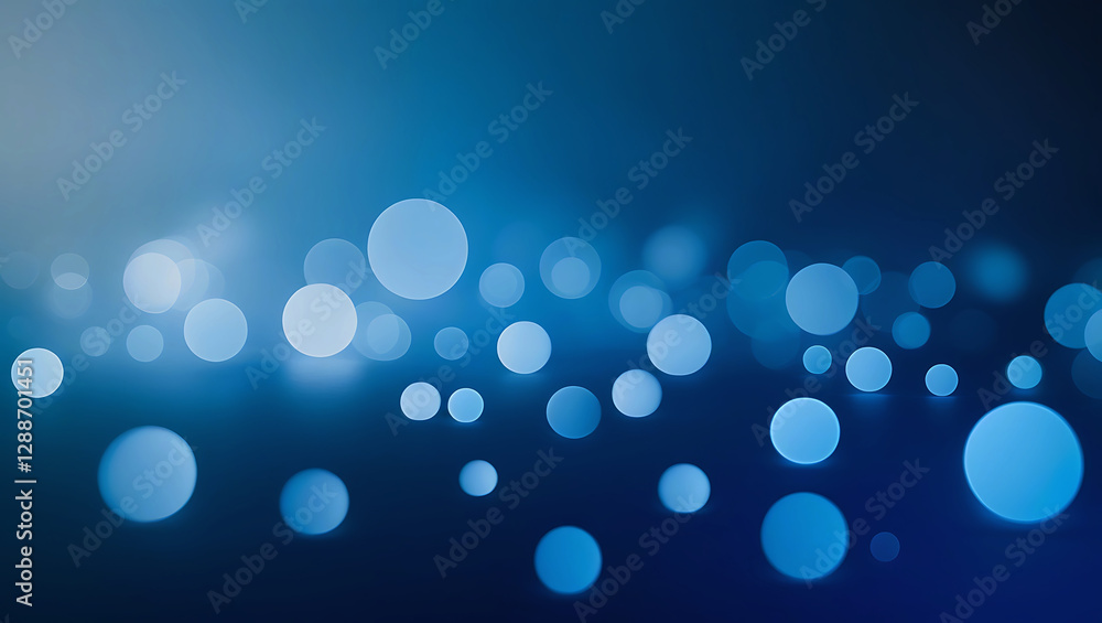 Poster abstract blue background with white dot pattern and gradient texture - technology-inspired light and