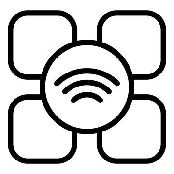 Grid Computing Vector Icon