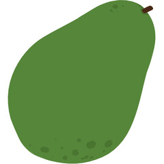 Fototapeta premium avocado icon sticker vector