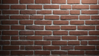 Obraz premium Textured Red Brick Wall with Cement Background for Interior Design
