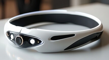 Futuristic wearable technology device designed for seamless integration with daily activities and enhancing user experience.