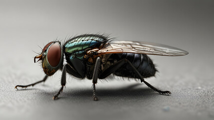 Fototapeta premium fly on white background