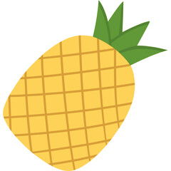 pineapple icon sticker vector
