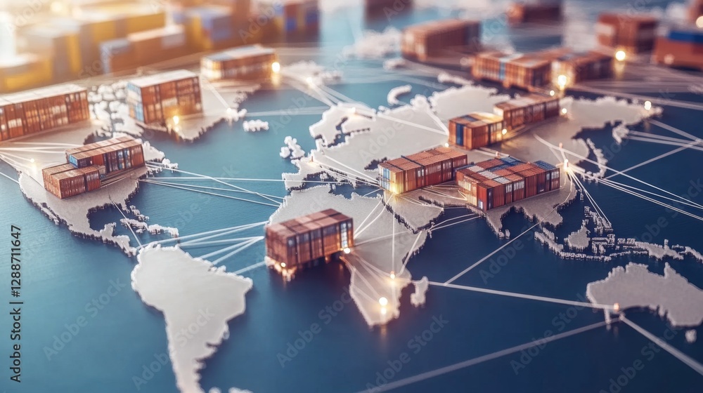 Poster mapping global distribution networks strategies for efficient logistics worldwide infographic digita