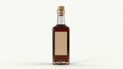 Customizable Bottle Design with Blank White Label for Personalization