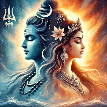 Lord Shiva and Mata Parvati 