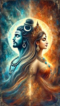Lord Shiva and Mata Parvati 