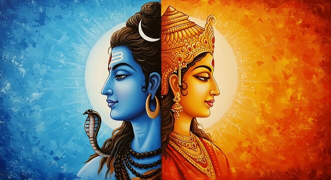 Lord Shiva and Mata Parvati 