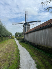 Cycling around Munnekeburen in Friesland