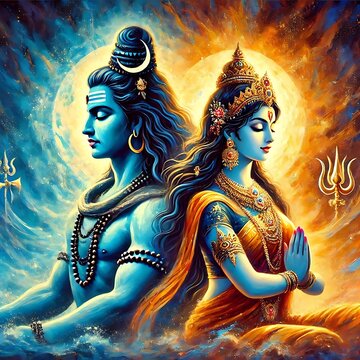 Lord Shiva and Mata Parvati 