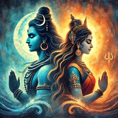 Lord Shiva and Mata Parvati 