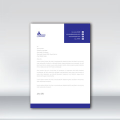 Letterhead design template for business. Simple and fist class letterhead design. Print for ready free download.