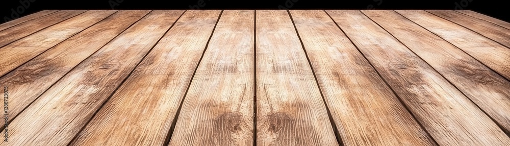 Poster a textured wooden floor with visible grain and natural tones, creating a warm and rustic atmosphere,