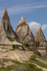 Cappadocia’s colorful rock formations, shaped by wind and water erosion, create a surreal landscape. Layers of volcanic rock reveal history, while valleys and cliffs form an awe-inspiring natural wond