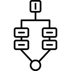 Argument Mapping Icon Vector Element