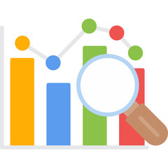 Trend Analysis Icon Vector Element