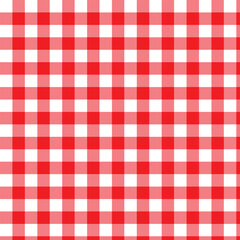 red and white checkered picnic blanket