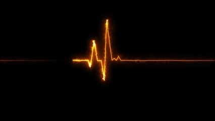 Heartbeat pulse icon illustration. Cardiology heartbeat concept. 