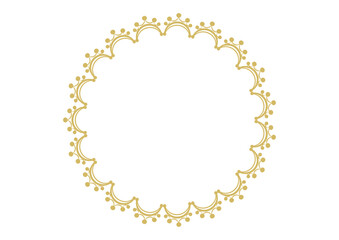 アンティークの円フレーム