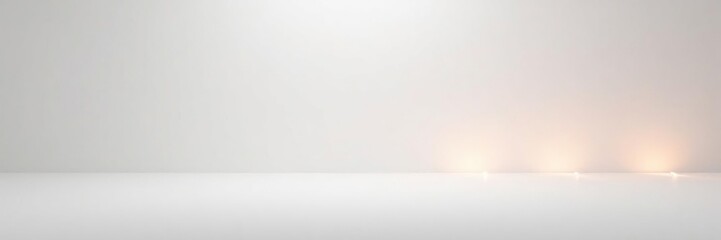 White backdrop with scattered small LED lights, ambient lighting, white background