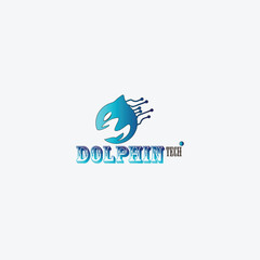 DOLPHIN TECHNOLOGY LOGO VECTOR ILLUSTRATION