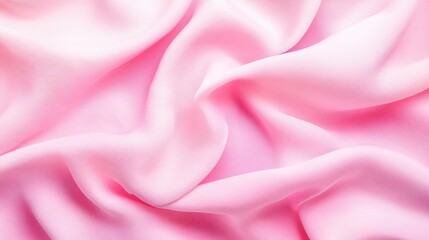 A close up view of a pink satin material fabric
