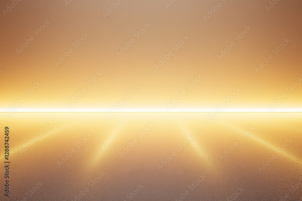 Aufkleber golden abstract background with soft light and reflective surface