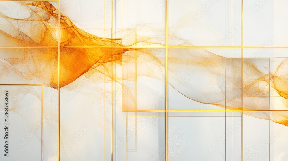 Poster creating a clean and modern minimalist artwork studio visual art contemporary space abstract perspec