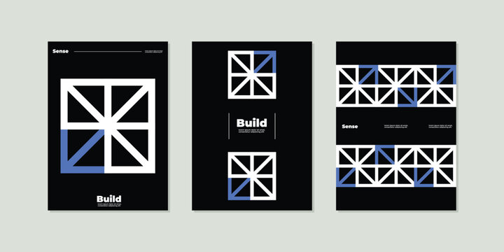 Modern Geometric Business Presentation Templates. Minimalist Geometric Cover. Flyer Design. Poster. Banner. Background. Brochure. Catalog. Magazine. Notebook.