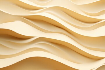 Obraz premium Abstract Beige Wave Background Soft Cream Sand Texture Minimalist Smooth Flowing Lines Elegant