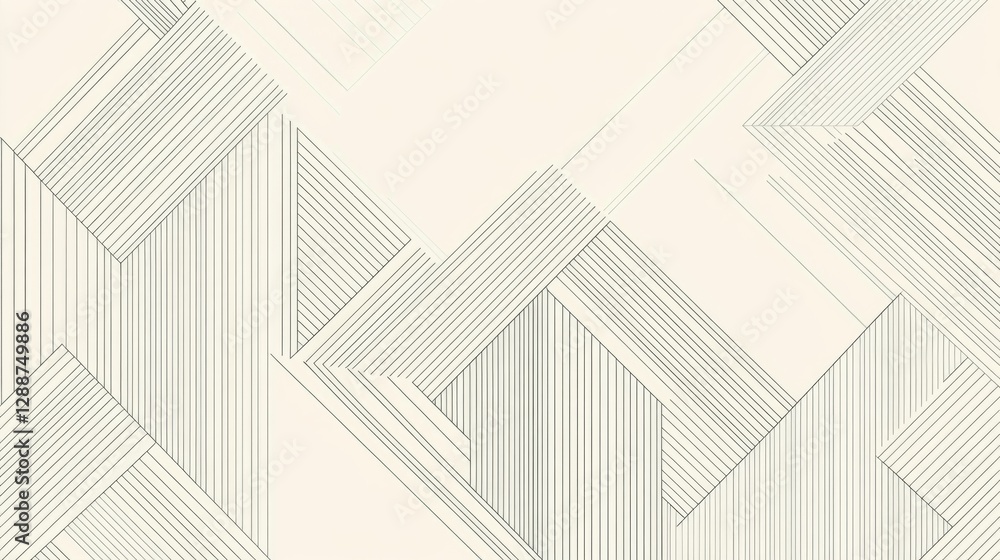 Poster creating a clean minimalist design with repetitive patterns in modern spaces