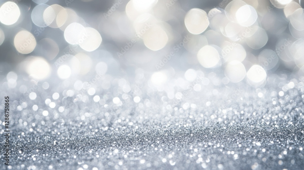 Aufkleber elegant event setup studio backdrop design clean environment close-up view soft white and silver gli