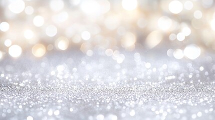Fototapeta premium Creating a stunning soft white and silver glitter backdrop for events studio photography elegant festive visual appeal
