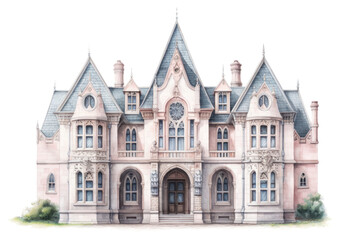 PNG Sculpture Gothic mansion architecture building house.