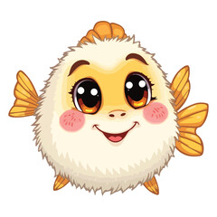 Fototapeta premium cute cartoon fish vector 