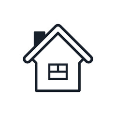 Home Property Line vector illustration