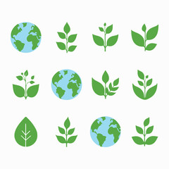 Environment logo icon design template vector file