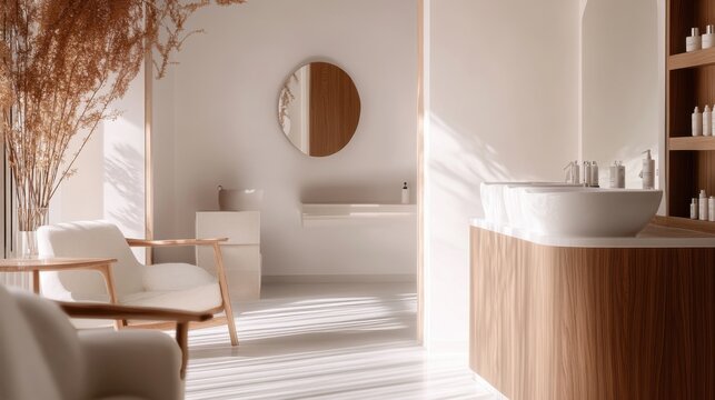 Hair restoration procedure in a minimalist beauty clinic. Featuring rejuvenating treatments and expert care