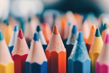 Vibrant discovery, bustling school year, pencils sharpening, notebooks opening, and colorful learning spaces filled with supplies such as markers ready to unleash knowledge