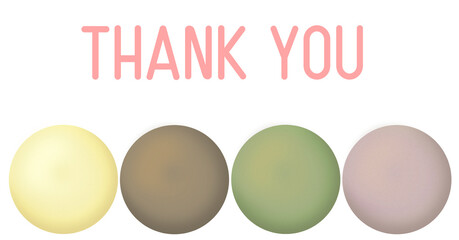 ４枚のクッキーのイラスト