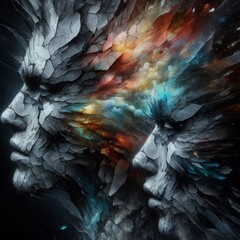 Fototapeta premium Portrait of Anxiety 