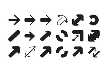 Arrow Set for UI Design vector