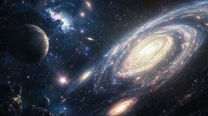 Fototapeta premium A celestial event reveals new constellations forming before the eyes of an interstellar traveler
