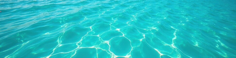 Obraz premium Sun-dappled turquoise seawater, shimmering surface , nature, iridescent, picture