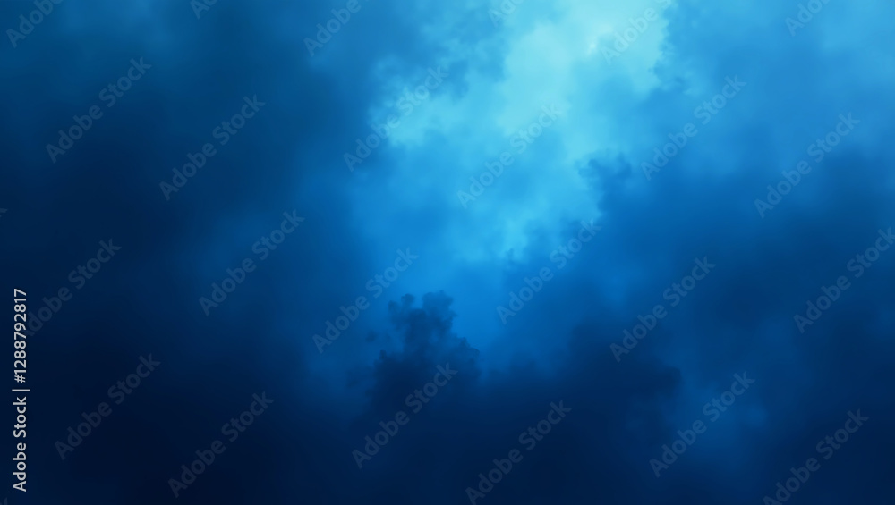 Poster abstract blue background with white dot pattern and gradient texture - technology-inspired light and