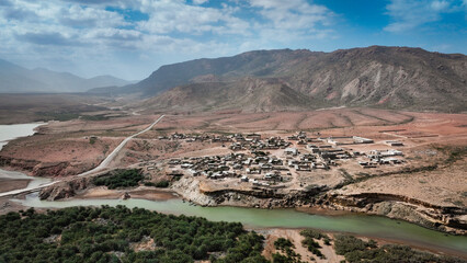 Exploring the unique landscapes and settlements of Socotra Island in Yemen during midday
