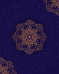 luxury mandala ornamental on abstract background