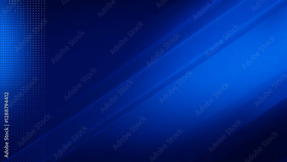 Poster abstract blue background with white dot pattern and gradient texture - technology-inspired light and